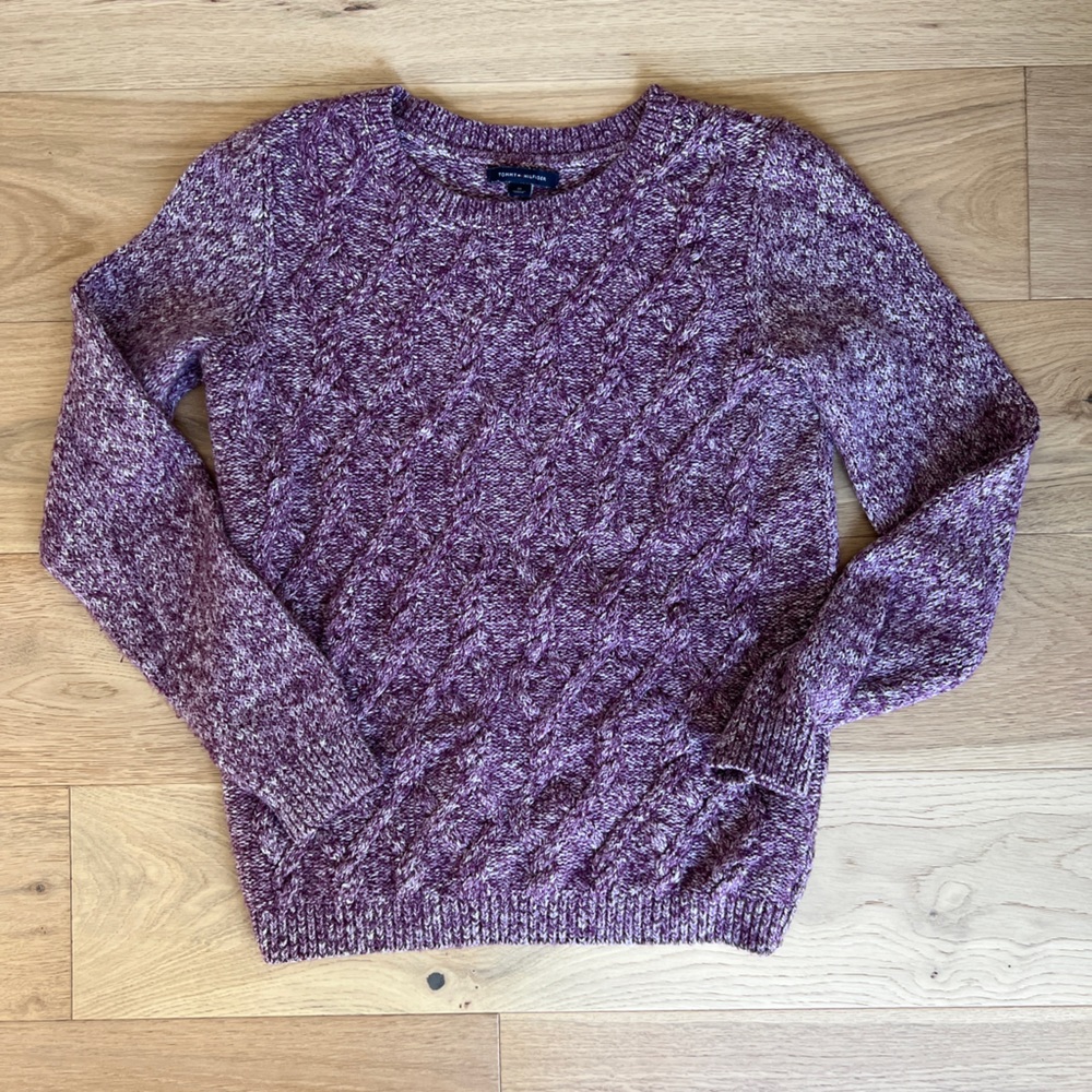 Tommy Hilfiger Cable Knit Crew Neck Sweater